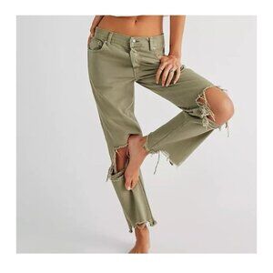 Free People Maggie Mid-Rise Straight-Leg Denim